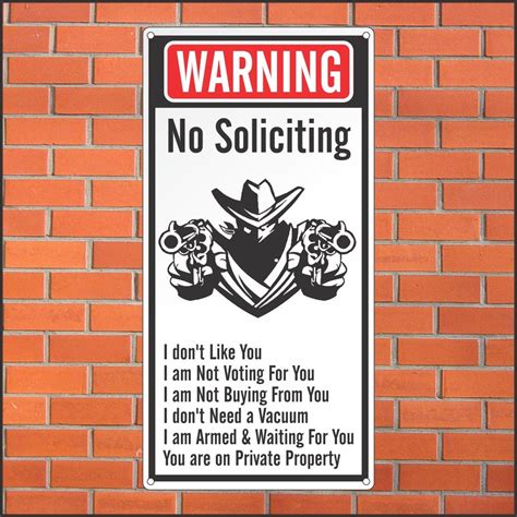 Funny No Soliciting Sign Printable